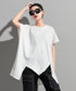Diagonal zip top